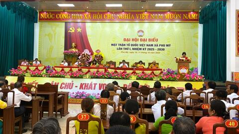 Ủy ban MTTQ Việt Nam xã Phù Mỹ tổ chức phiên trù bị Đại hội đại biểu MTTQ Việt Nam xã lần thứ I, nhiệm kỳ 2025–2030