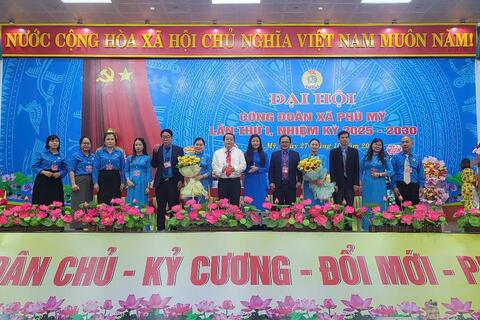 Đại hội công đoàn xã Phù Mỹ lần thứ I, nhiệm kỳ 2025- 2030